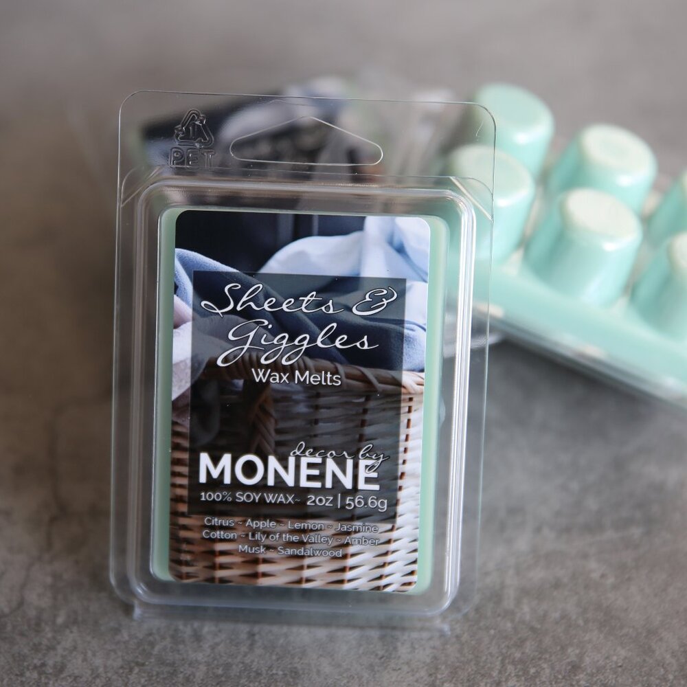 Sheets & Giggles Laundry Scent 2oz Wax Melts 100% Soy